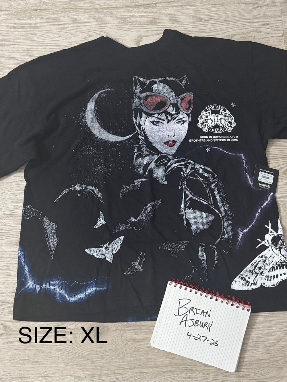 Darc Sport Black Catwoman Graphic Short Sleeve Tee